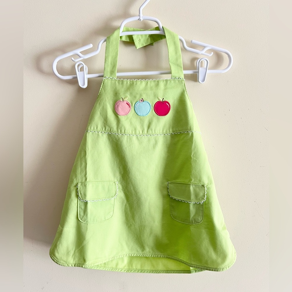 NWTs Vintage Gymboree Candy Apple lime Apple top Sz 8‎ apron halter